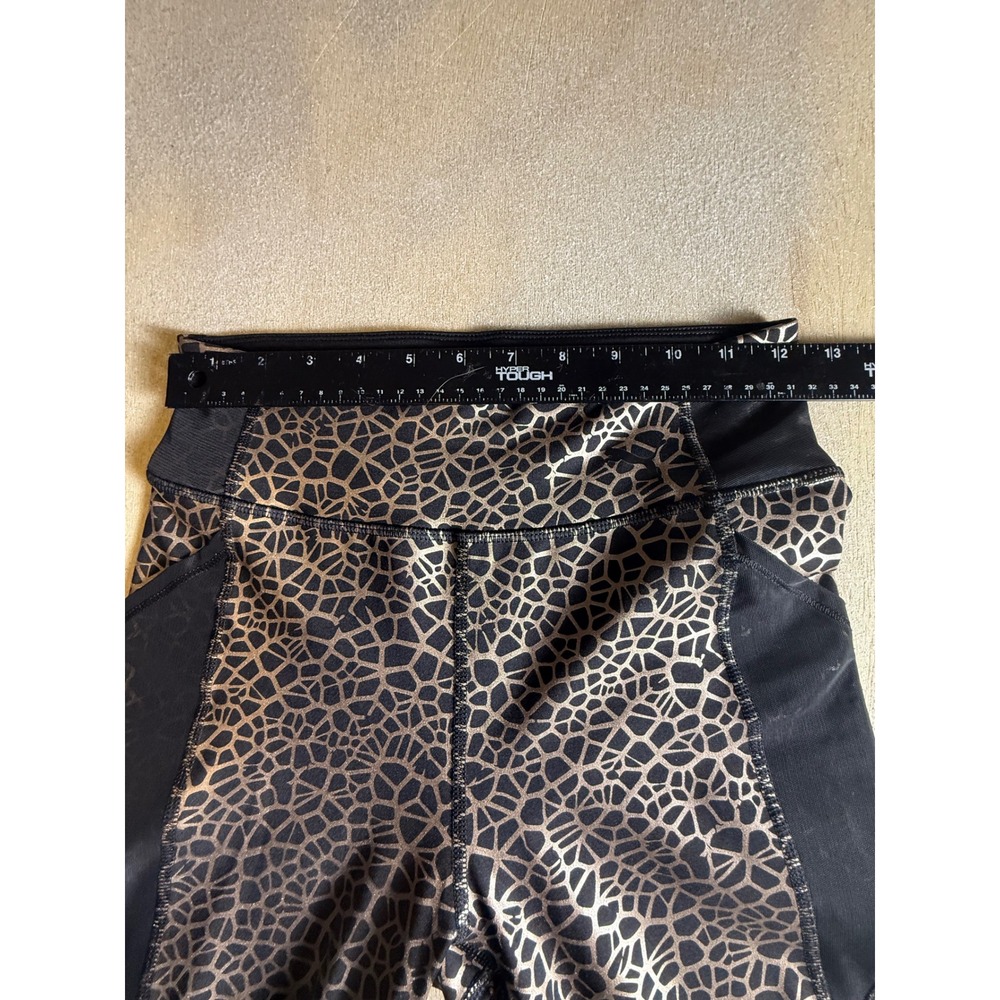 Puma Train PWR Shape 7/8 Leggings Womens Size S Rose Gold Giraffe Print-971 - Picture 7 of 9